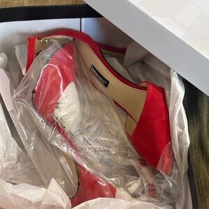 Nine West Vibrant Red Heels